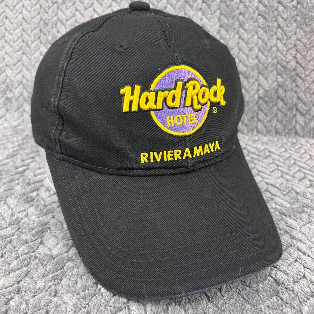 Hard Rock Hotel Riviera Maya Unisex Black Hat Save The Planet Embroidered OSFM